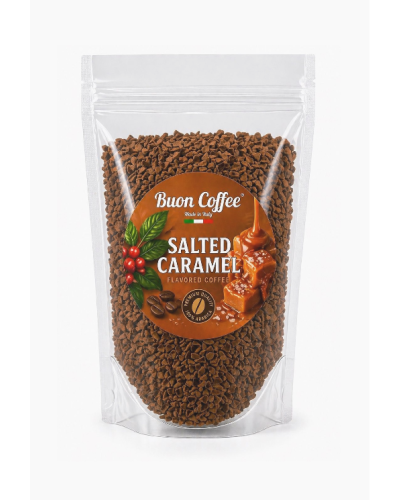 Кава розчинна Buon Coffee Salted Caramel Буон Коффі Cолона Карамель 200гр Пакет