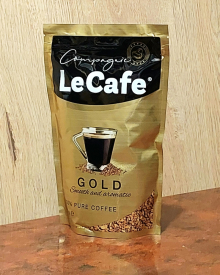 Кава розчинна Le Cafe Gold Ле Кафе Голд 200гр пакет