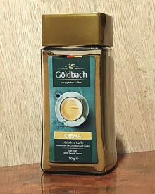 Кава розчинна Goldbach Crema Голдбах Крема 150гр скло