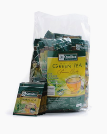 Чай пакетований Qualitea Green Tea Кволіті Зелений Преміум 100пак по 2гр з/ярл в конвертах