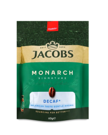 Кава розчинна Jacobs Monarch Decaff Якобс Монарх без кофеїну 60гр Пакет