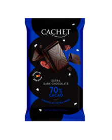Шоколад CACHET Dark 70% какао Кашет ЕкстраЧорний 300гр Бельгія
