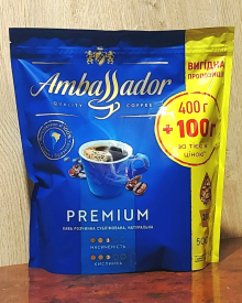 Кава розчинна Ambassador Premium Амбасадор Преміум 500гр