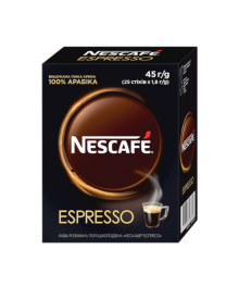 Кава розчинна Nescafe Espresso Нескафе Еспресо 25стік*1,8гр