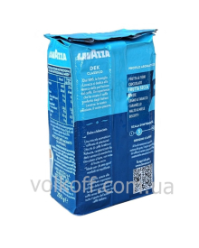 Кава мелена Lavazza Dek Classico Лавацца Без Кофеїну 250гр