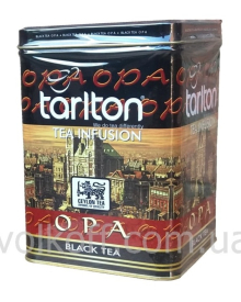 Чай листовий Tarlton OPA Black Tea Тарлтон Крупний лист 250гр Жерстяна банка