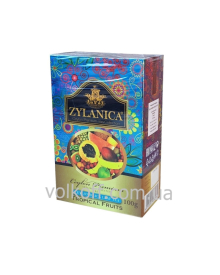 Чай листовий Zylanica Tropical Fruits Зиланіка Тропічні фрукти Чорний Середній лист 100гр