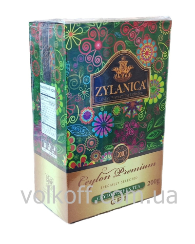 Чай листовий Zylanica GP1 Green Tea Зиланіка ГанПаудер 200гр