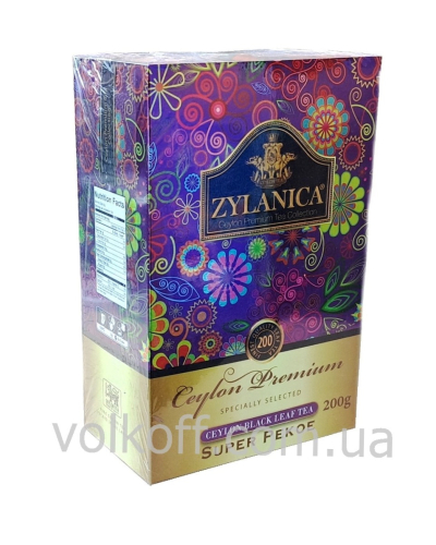 Чай листовий Zylanica Super Pekoe Зиланіка Супер Пекоє 200гр