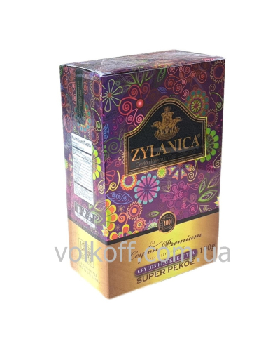 Чай листовий Zylanica Super Pekoe Зиланіка Супер Пекоє 100гр