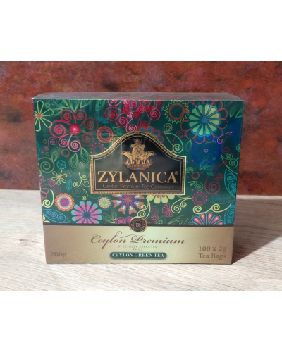 Чай пакетований Zylanica Ceylon Green Tea Зиланіка Зелений 100пак по 2гр з/ярл